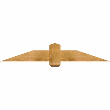 Ekena Millwork Eugene Rough Sawn Timber Gable Bracket, Western Red Cedar, 60"W x 10"H x 2"D x 6"F, 4/12 Pitch GBW060X10X0206EUG00RWR